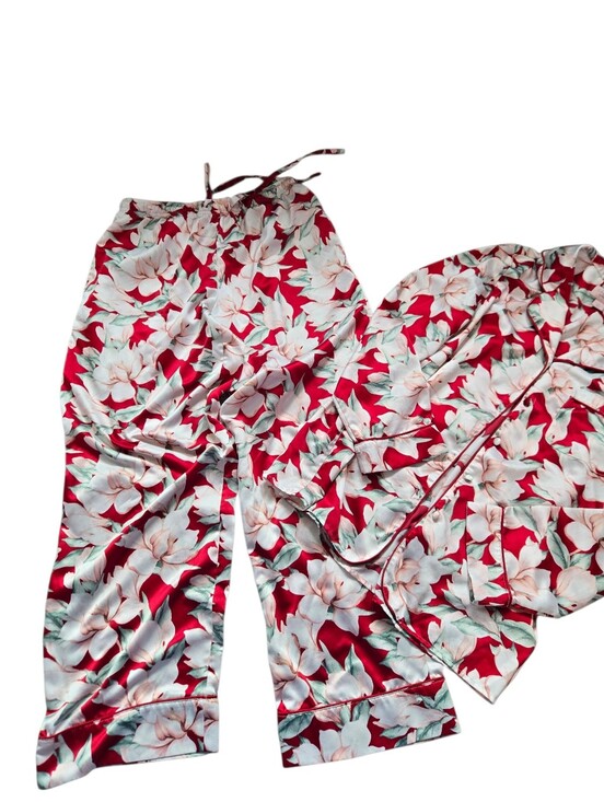 Cabernet by Sleep Sense Other - CABERNET by Sleep Sense Red Floral pajama set SZ SMALL